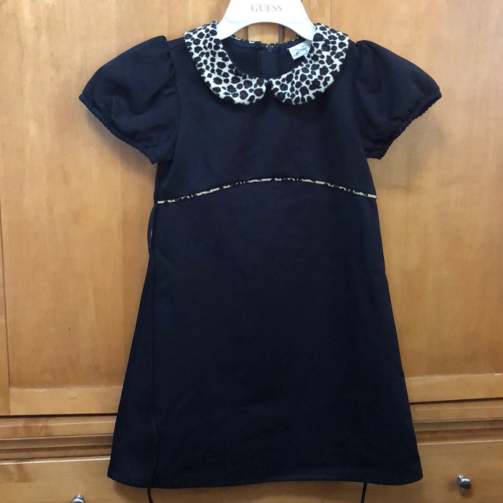 black and cheetah print dress!❤️